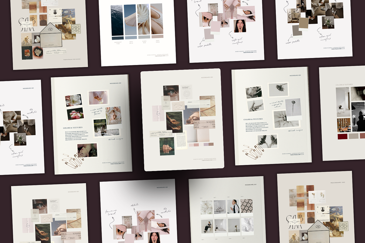 BRAND MOODBOARD Canva Templates, a Branding & Logo Template by Patrace Studio (Photo 1 of 8)
