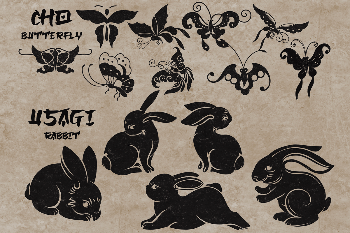 Japan traditional elements Procreate, a Brush Add-On by TheWhiteCatLab (Photo 6 of 20)