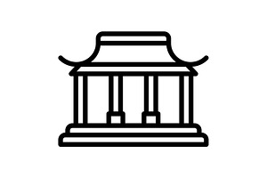Hong city black icon, an Outline Icon by Creative priyanka