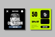 Creative Fashion Social Media Post, a Social Media Template by MightyDesign (Thumbnail 3 of 8)