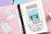 Beach themed illustrations & frames, an Illustration by Kate Snitser (Thumbnail 5 of 5)