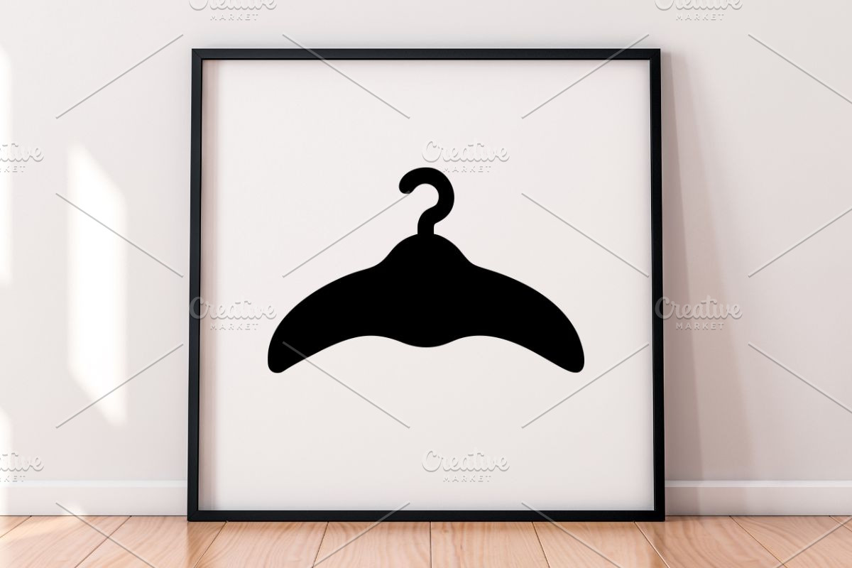 Hanger for Clothes Silhouette SVG, an Object Illustration by newminddesign (Photo 9 of 10)
