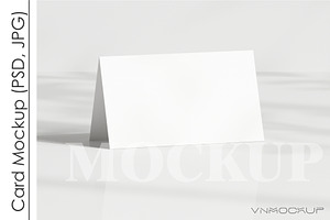 Place Card Mockup PSD JPG, a Print Template by VNmockup