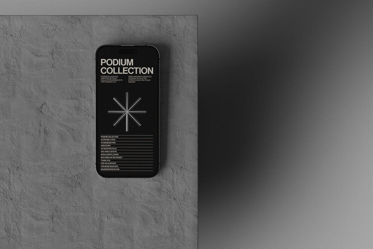 PODIUM X ANIMATED MOCKUP COLLECTION, a Mac Mockup by Baked Graphics (Photo 3 of 5)