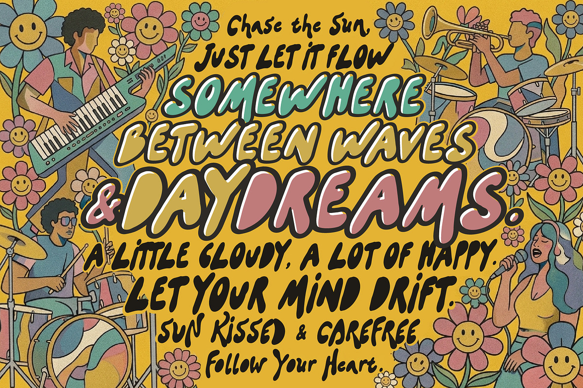 NumbStar Font Trio - Dreamy Summer, a Handwritten Font by HypeWorksCo (Photo 14 of 29)