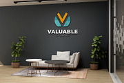 PSD Office Scene Modern Wall Mockup, a Product Mockup by Ayy (Thumbnail 4 of 17)
