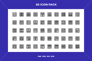 Web Layout And Wireframe Icons