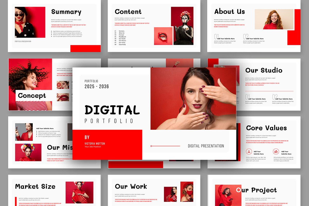 Digital Portfolio Presentation, a Presentation Template by MightyDesign (Photo 2 of 7)