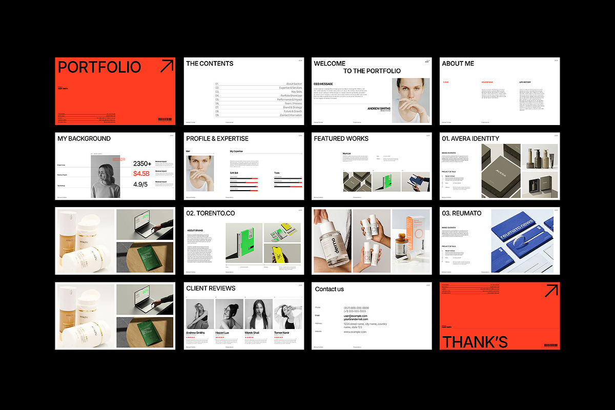 Minimal Portfolio Template, a Presentation Template by Templeste (Photo 5 of 6)