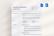 Nursing Resume Template Google Docs, a Resume Template by OkiDocs Resume Templates (Thumbnail 1 of 11)