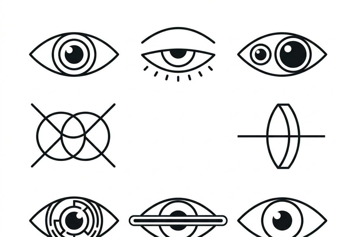 Bundles Set Optical Store Icons, an Outline Icon by adenpinkstore (Photo 26 of 44)