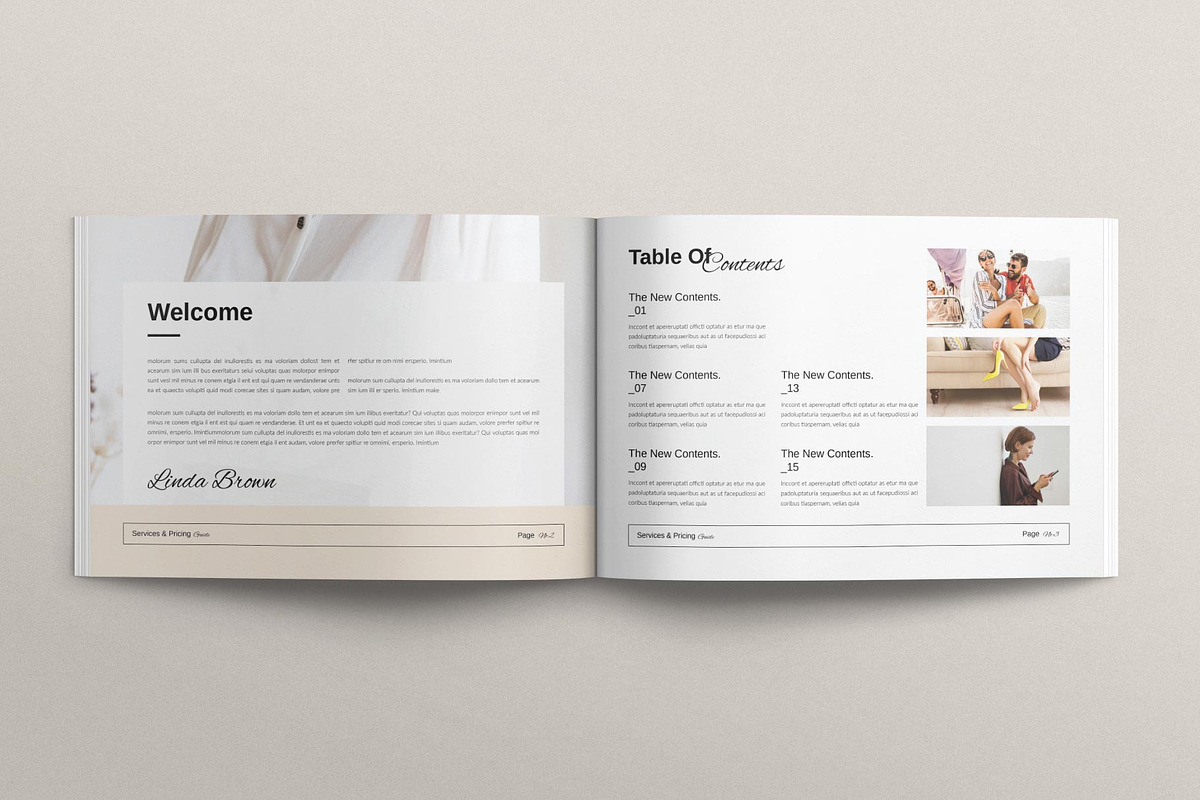 Services and Pricing Guide Landscape, a Magazine Template by TemplatesForest (Photo 3 of 8)