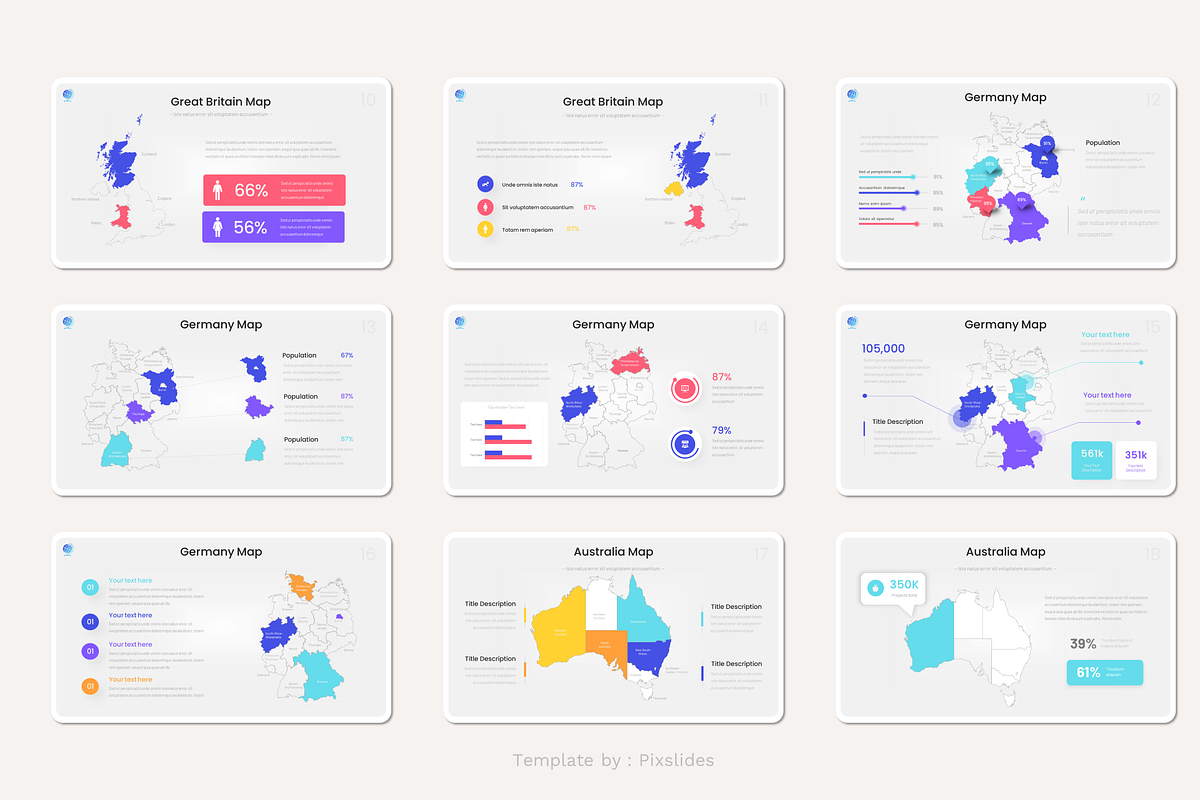 World map Keynote, a Presentation Template by Pixslides (Photo 4 of 6)