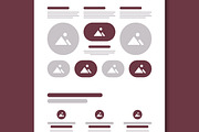 Travel Landing Page Wireframe Design, a Wireframe Template by MightyDesign (Thumbnail 4 of 9)