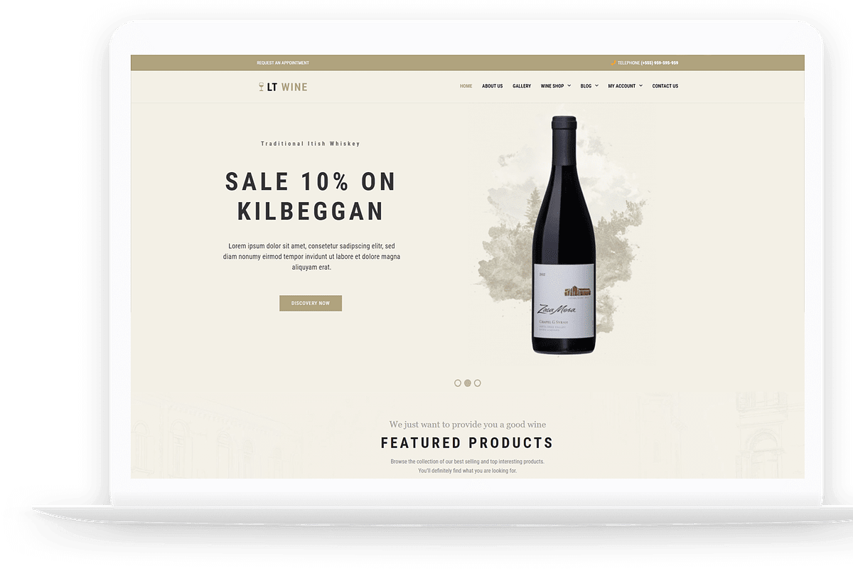 LT Wine - Wine Shop Joomla Template, a Websites & App Template by LTheme (Photo 2 of 3)