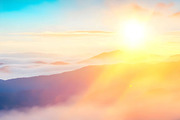 Mountains sunlight background, a Wallpaper Graphic by Anamul Haque Anik (Thumbnail 2 of 3)