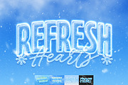 Icy Glass Text Effect, a Layer Style Add-On by Matsero (Thumbnail 1 of 4)