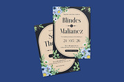Bitter Floral Wedding Invitation, an Invitation Template by iDoodle Studio (Thumbnail 4 of 4)