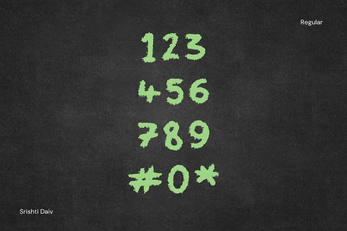 Crayon World font - cute, school, a Handwritten Font by Fonts by Srishti (Photo 3 of 4)
