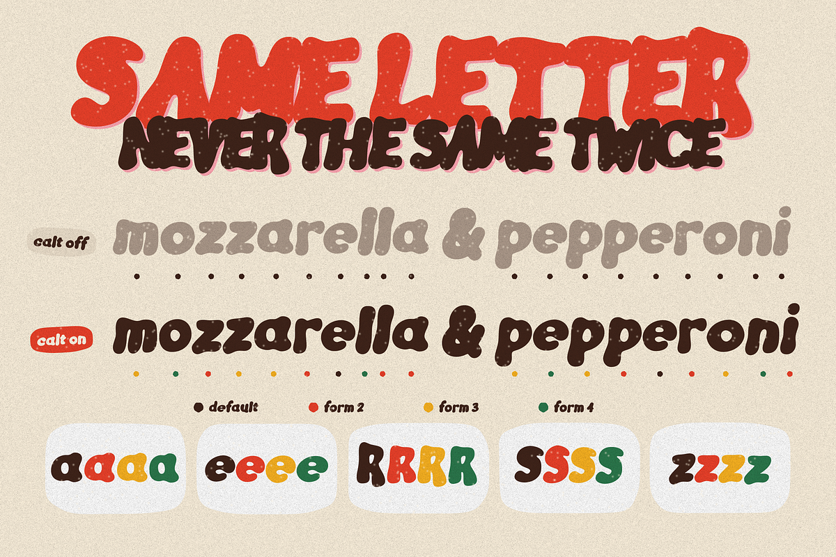 Squishy Blob Bubbly Display Font, a Sans Serif Font by FansyType (Photo 3 of 15)