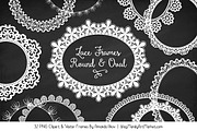 White Round Lace Frames, an Illustration by Amanda Ilkov (Thumbnail 1 of 3)