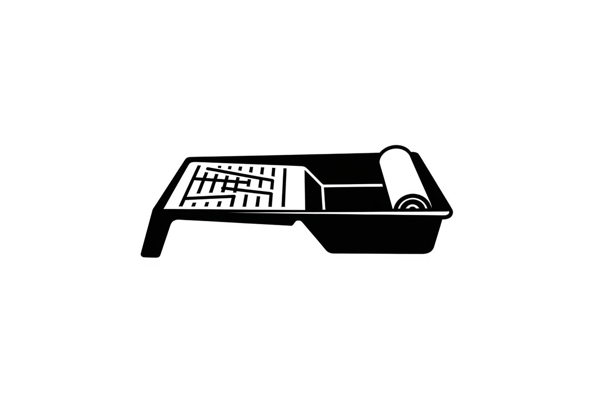 Paint Roller Tray Icon Silhouette, an Icon by hafijul (Photo 2 of 10)