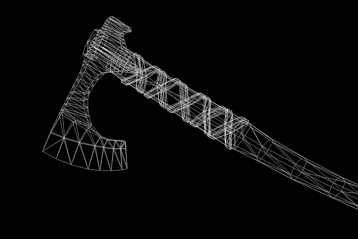 One-handed Viking Battle Axe, an Object 3D Model by GamePoly (Photo 6 of 6)