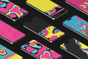 3D Abstract Wavy Lines Backgrounds, a Wallpaper Graphic by BIBIART (Thumbnail 9 of 9)