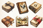 Watercolor Western Books Clipart, an Illustration by Dream Creation (Thumbnail 3 of 7)