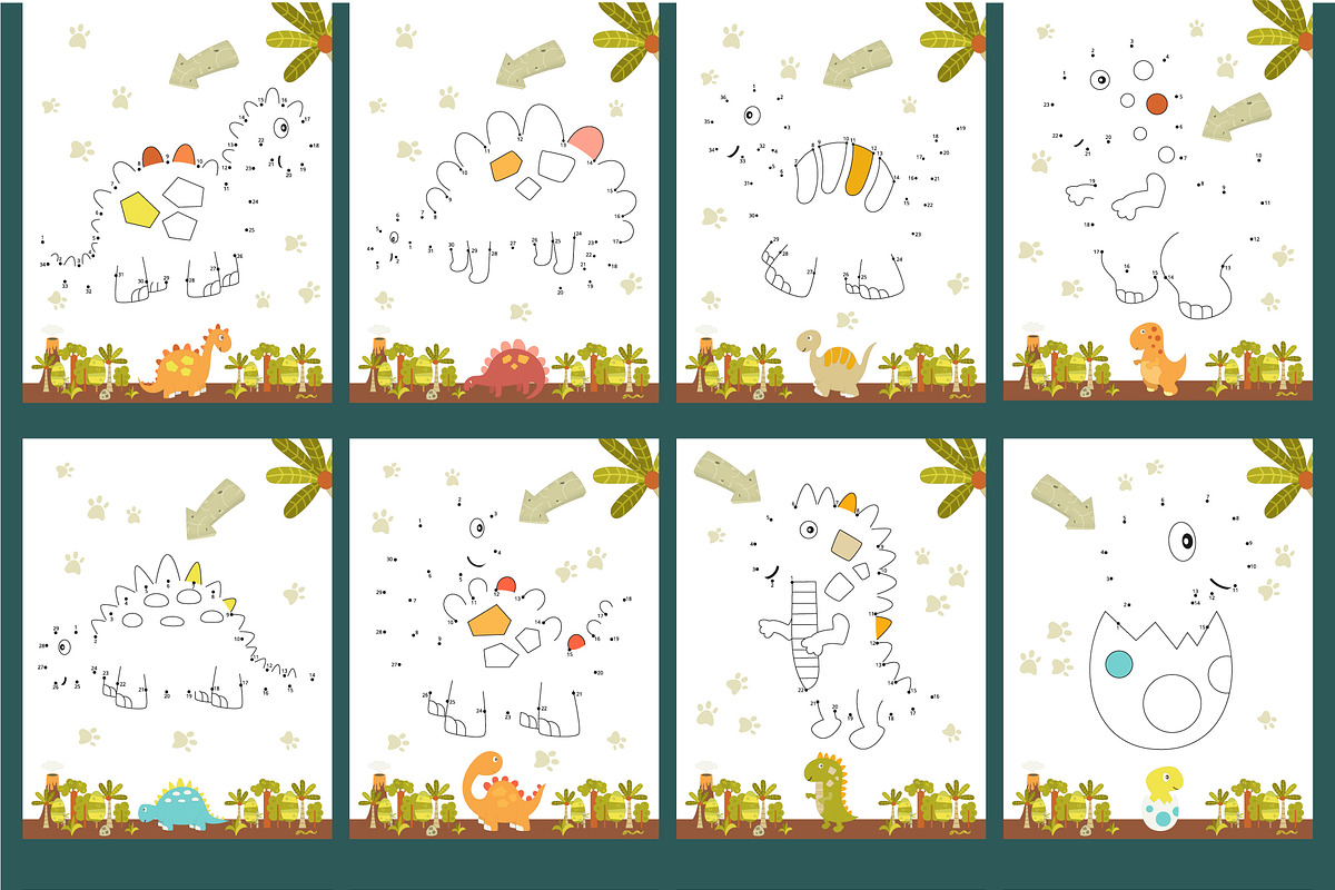 Dinosaur Games Activities for kids 1, an Animal Illustration by Nursery Art (Photo 3 of 7)