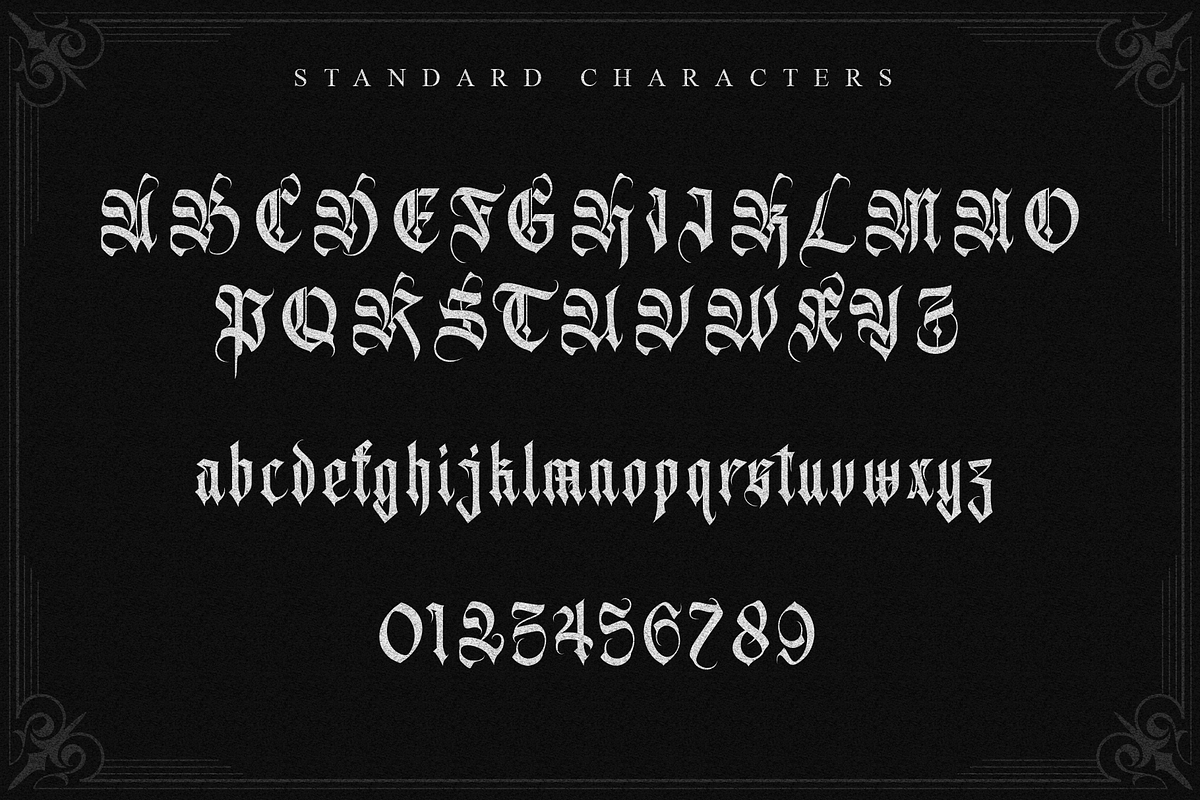 Avertequestra, a Blackletter Font by Emmanuel Buron (Photo 2 of 12)
