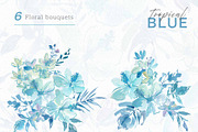 Watercolor Tropical floral set, an Object Graphic by Sawango Designs (Thumbnail 4 of 10)