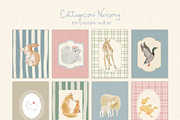 Animals Nursery Wall Art Prints, a Background Graphic by whiteheartdesign (Thumbnail 2 of 17)