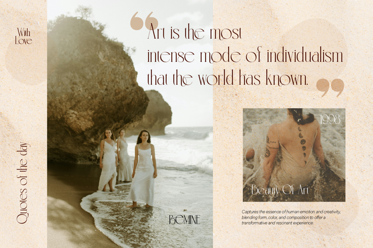 Bemine, a Serif Font by Burntilldead (Photo 7 of 12)