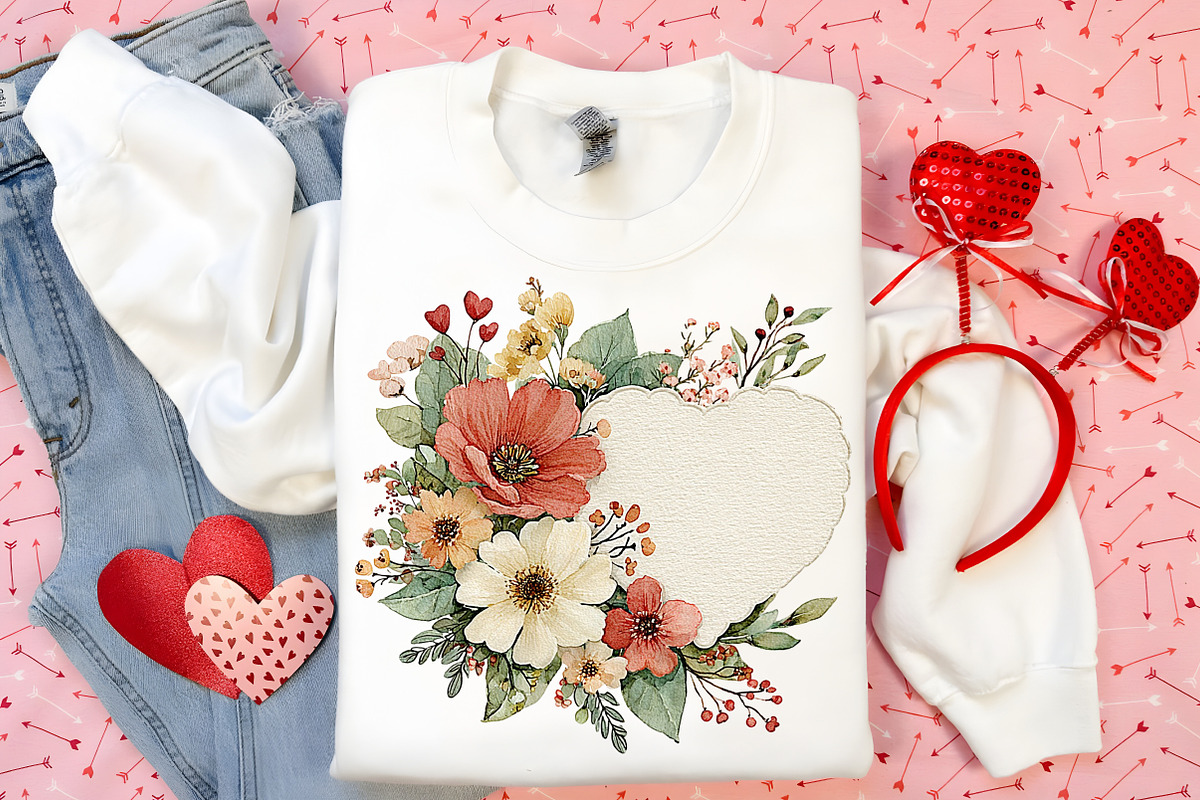 Watercolor Valentine's Clipart, an Illustration by Canvas Craft (Photo 6 of 6)