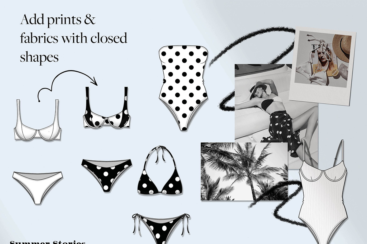 High Res Swimwear Flats Templates, an Object Graphic by Summer Stories (Photo 5 of 8)