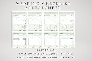 Wedding Checklist Google Spreadsheet