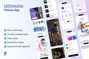 Ultimate Fitness App UI Kit, an UI Kit Template by phoneixdesign (Thumbnail 1 of 5)