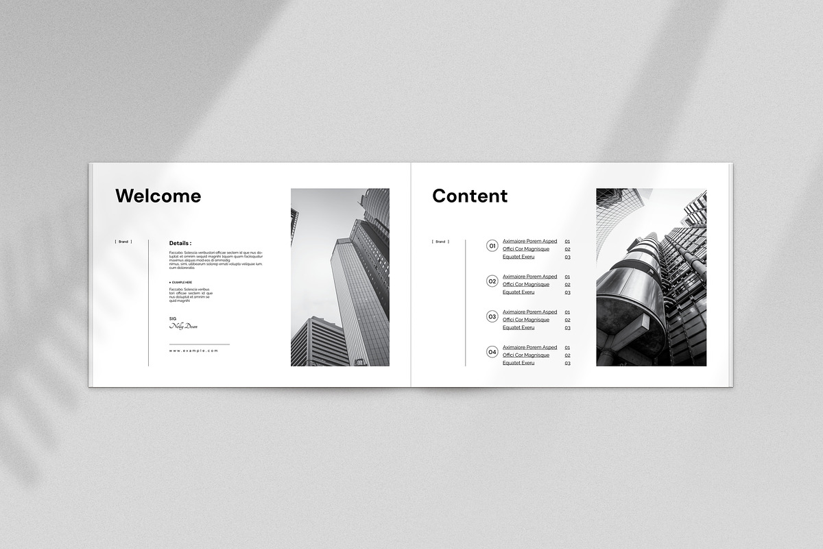 Architecture Brochure Template, a Brochure Template by PrintIdea (Photo 2 of 6)