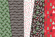 Winter holiday floral patterns, a Pattern Graphic by Cozy pattern shop (Thumbnail 4 of 11)