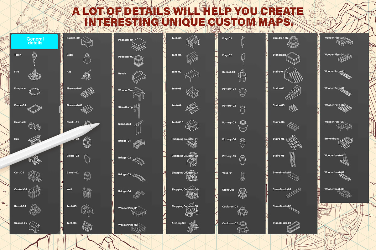 Isometric Map Creator - Civilization, a Brush Add-On by AlexandraArt (Photo 7 of 8)