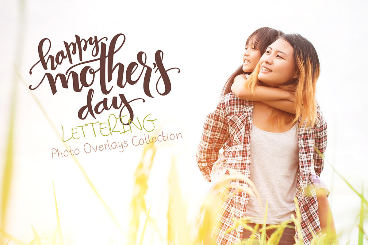 Mother's day lettering overlays, an Object Graphic by catary art (Photo 1 of 5)