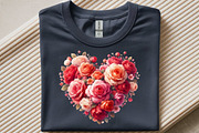 Watercolor Valentine Heart Clipart, an Illustration by SinaCreation (Thumbnail 10 of 11)