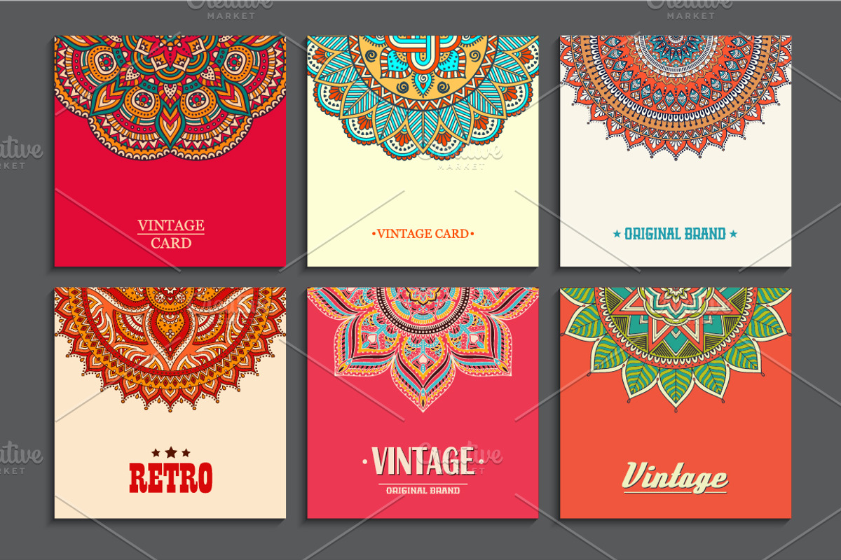 9 Card in ethnic style, a Card Template by Tori Shen