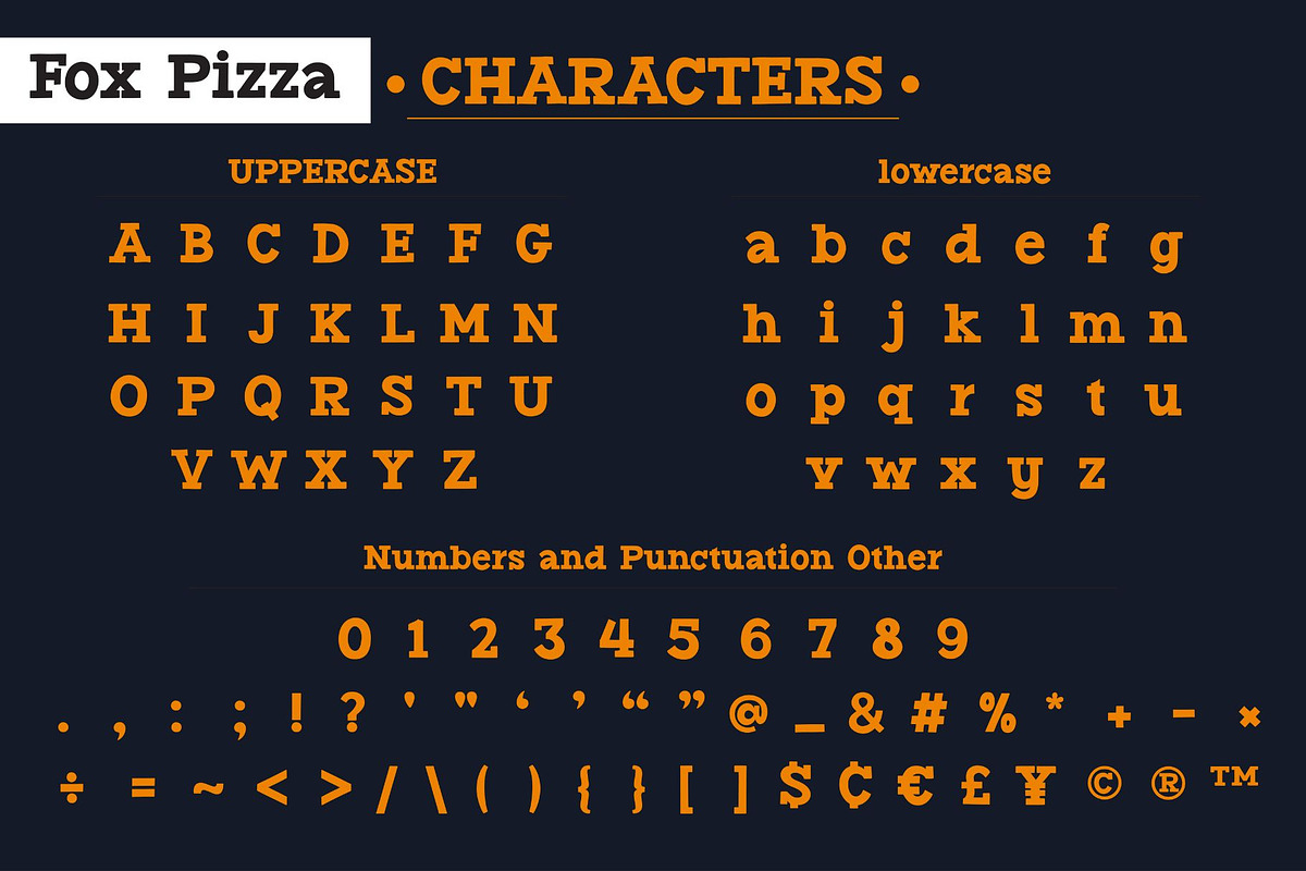 Fox Pizza Font, a Slab Serif Font by Fox7 By Rattana (Photo 7 of 11)