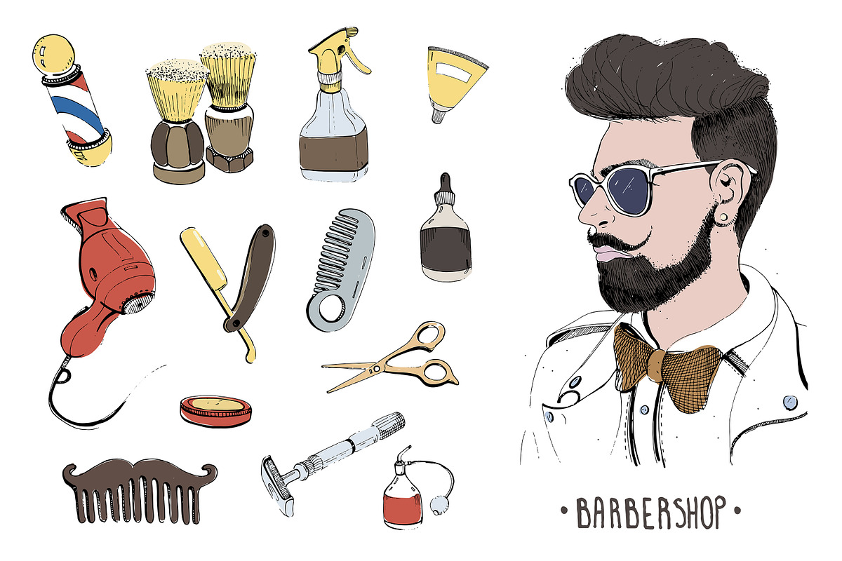 Barbershop design production, a Work Illustration by Good Studio (Photo 1 of 7)