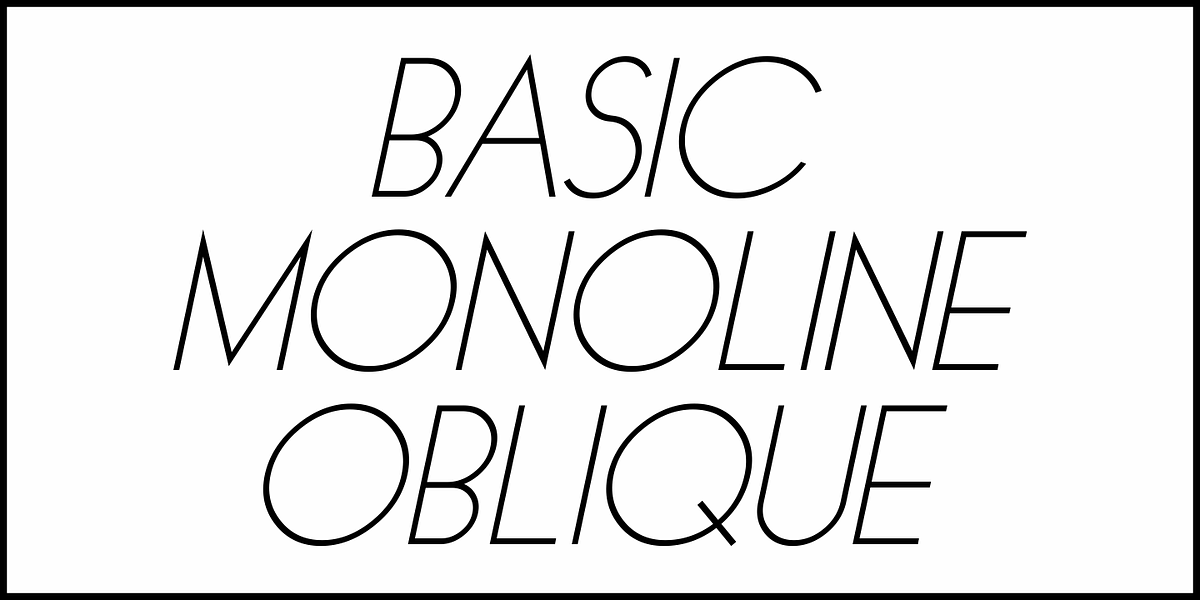 Basic Monoline JNL, a Font by Jeff Levine Fonts (Photo 4 of 5)