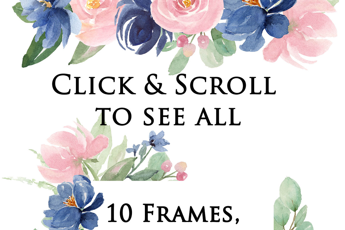 Blush and Blue Flowers, an Illustration by Graphic Blue Bird (Photo 3 of 8)