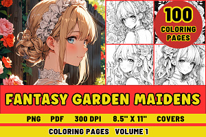 Fantasy Garden Maidens Vol 1, a Person Illustration by Little Minds