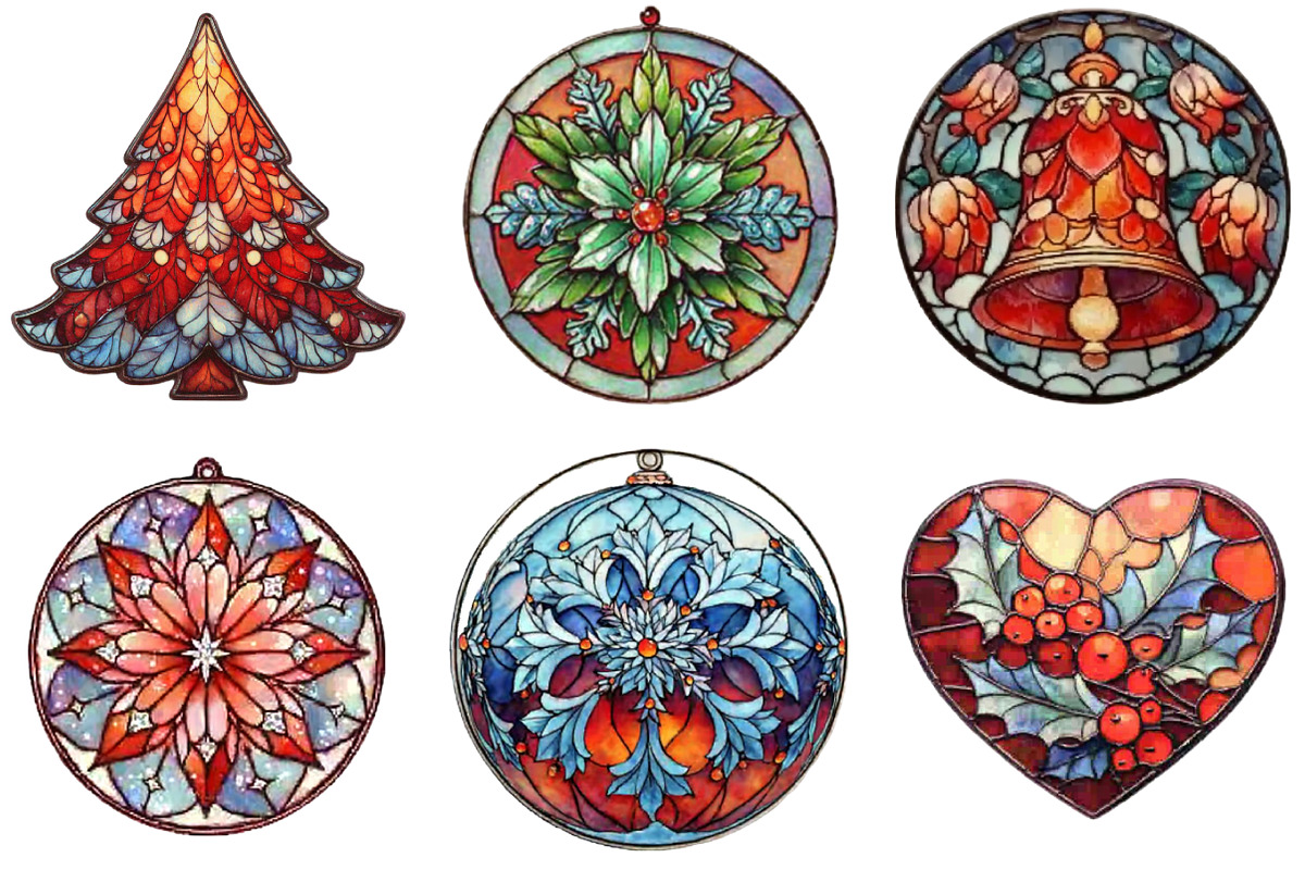 Christmas Ornament Clipart, an Illustration by DreamArtGraphic (Photo 5 of 5)